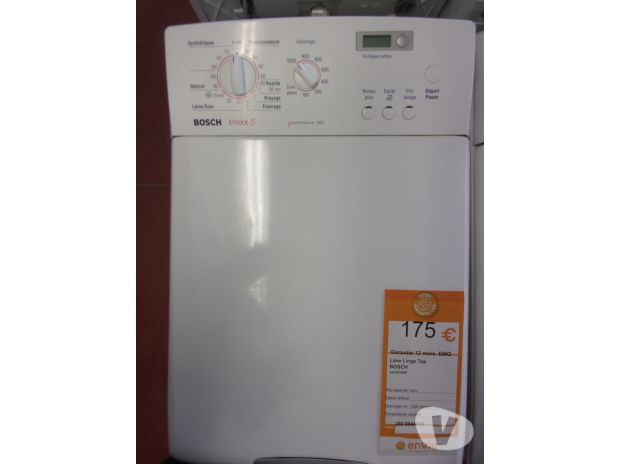 Lave linge bosch dessus