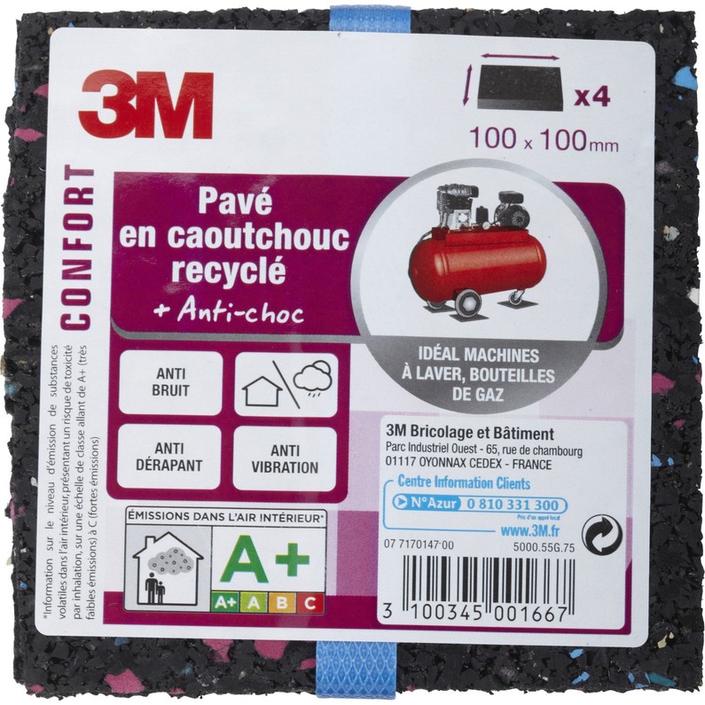 Tapis anti bruit pour lave linge