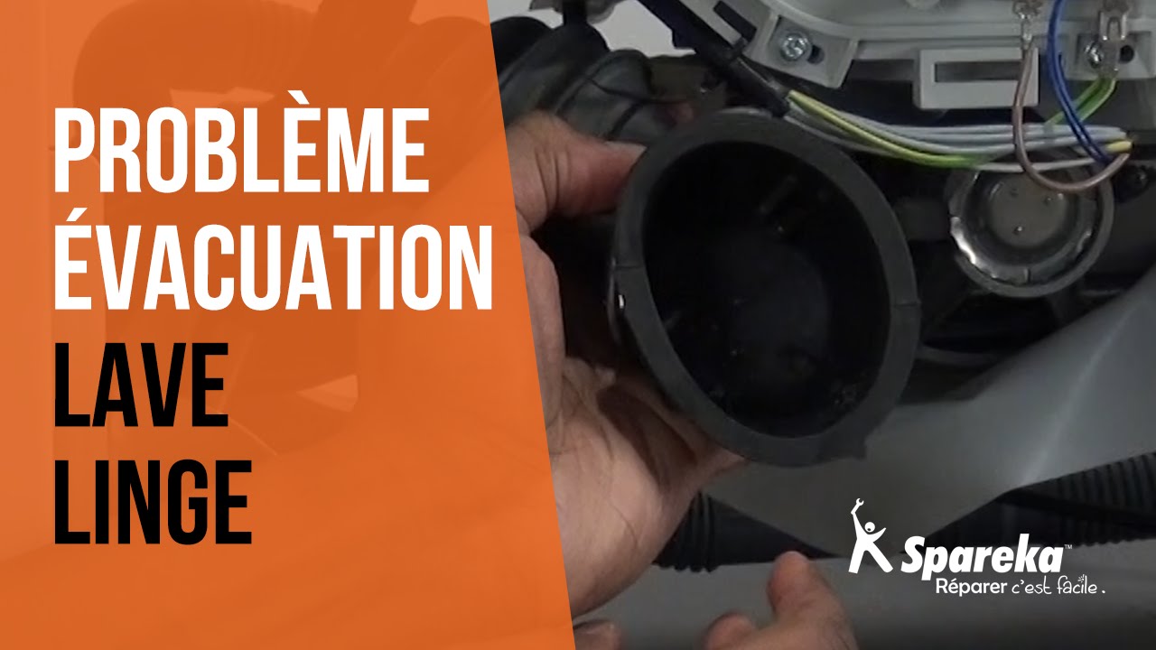Reparer tuyau evacuation lave linge