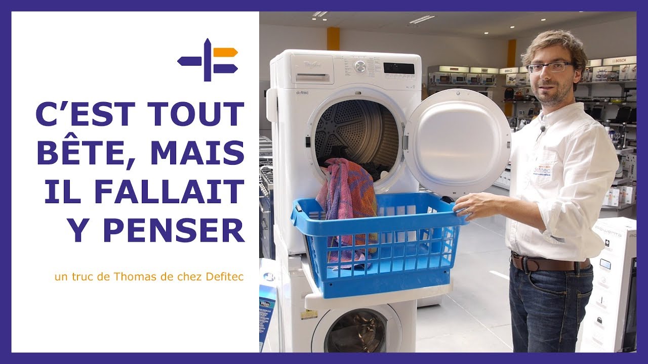 Lave linge seche linge superposable bosch