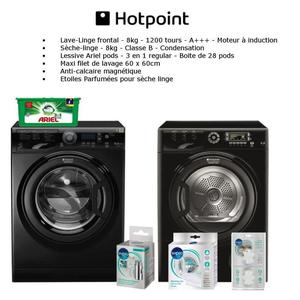Hotpoint - lave linge haf921sfr aqualtis 9kg 1200trs super silence