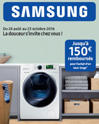 Reduction samsung lave linge